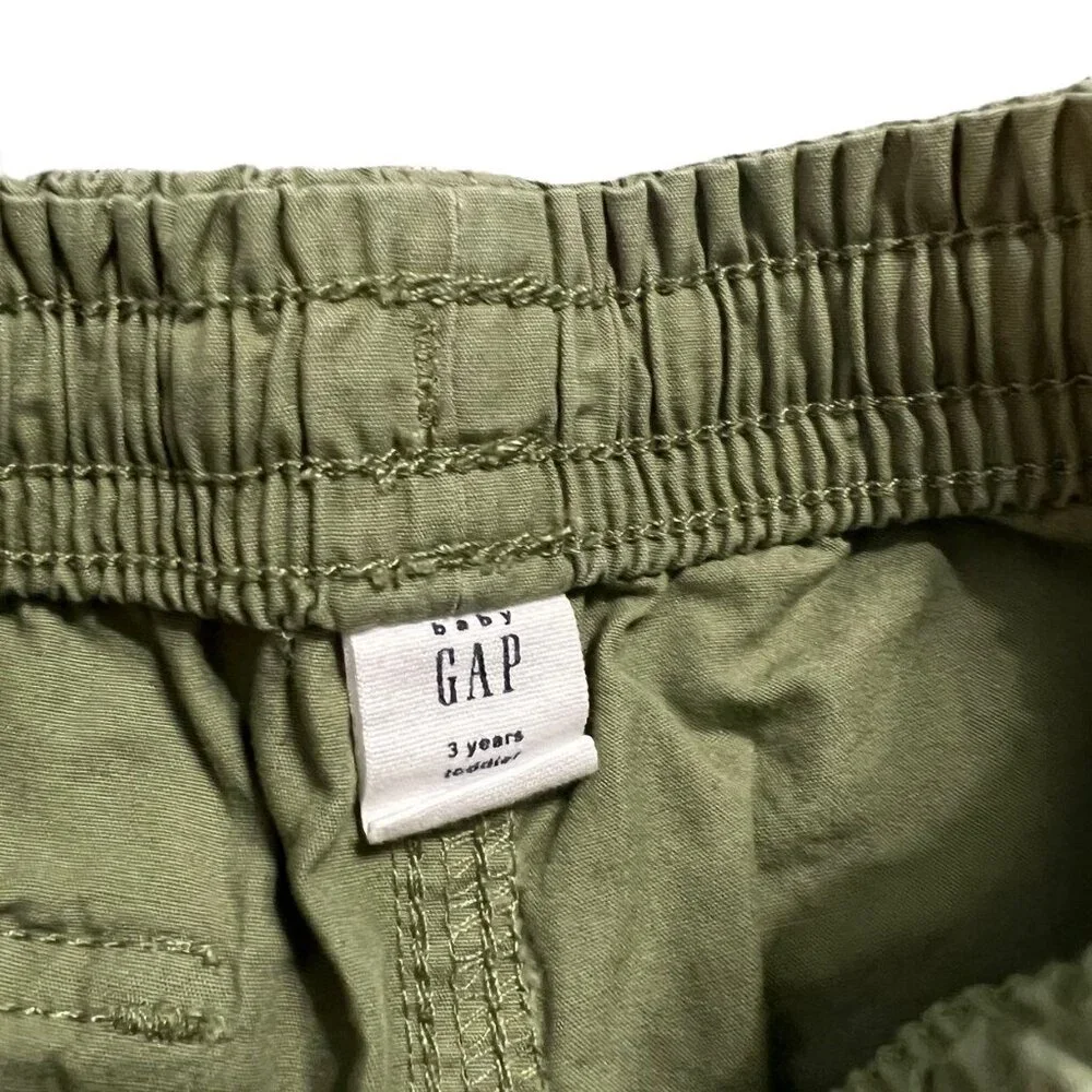 Baby Gap 3Y Olive Green Pull-On Shorts